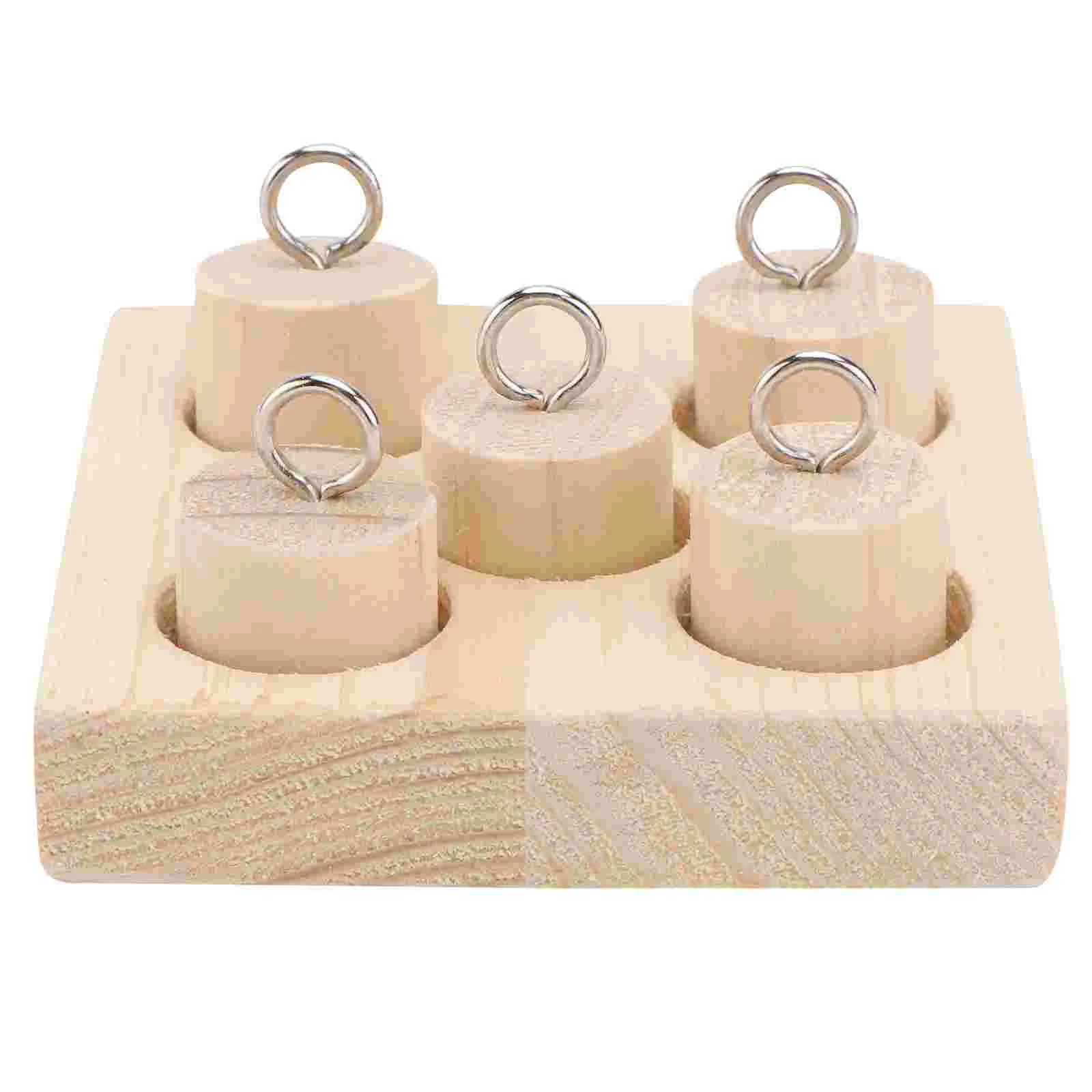 

Toy Parrot Bird Wooden Training Puzzle Nibbling Block Stand Educational Playing Intelligence Gym Play Cockatiel Plaything Chew