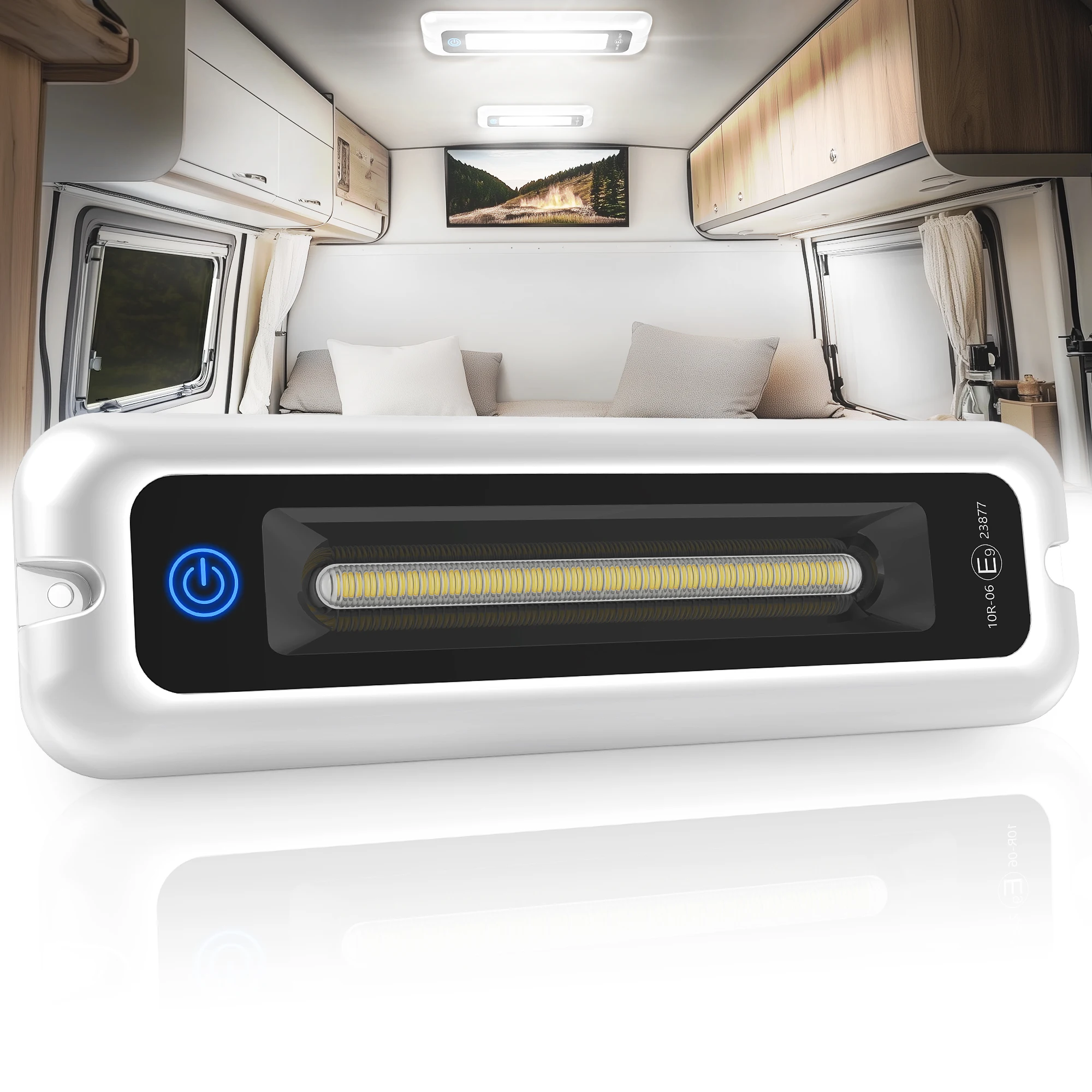 

MICTUNING 4/6-дюймовый светильник для крыльца на колесах с умным сенсорным экраном, водонепроницаемые уличные фонари для кемпера для путешествий на колесах, туристических прицепов