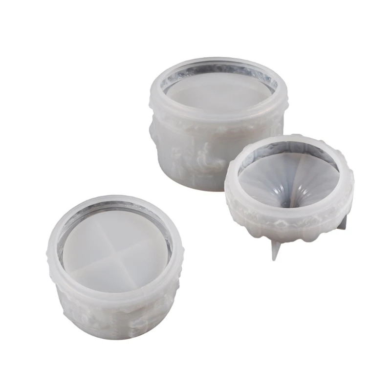 DIY смоляная форма Мягкие силиконовые формы с крышкой для коробки хранения