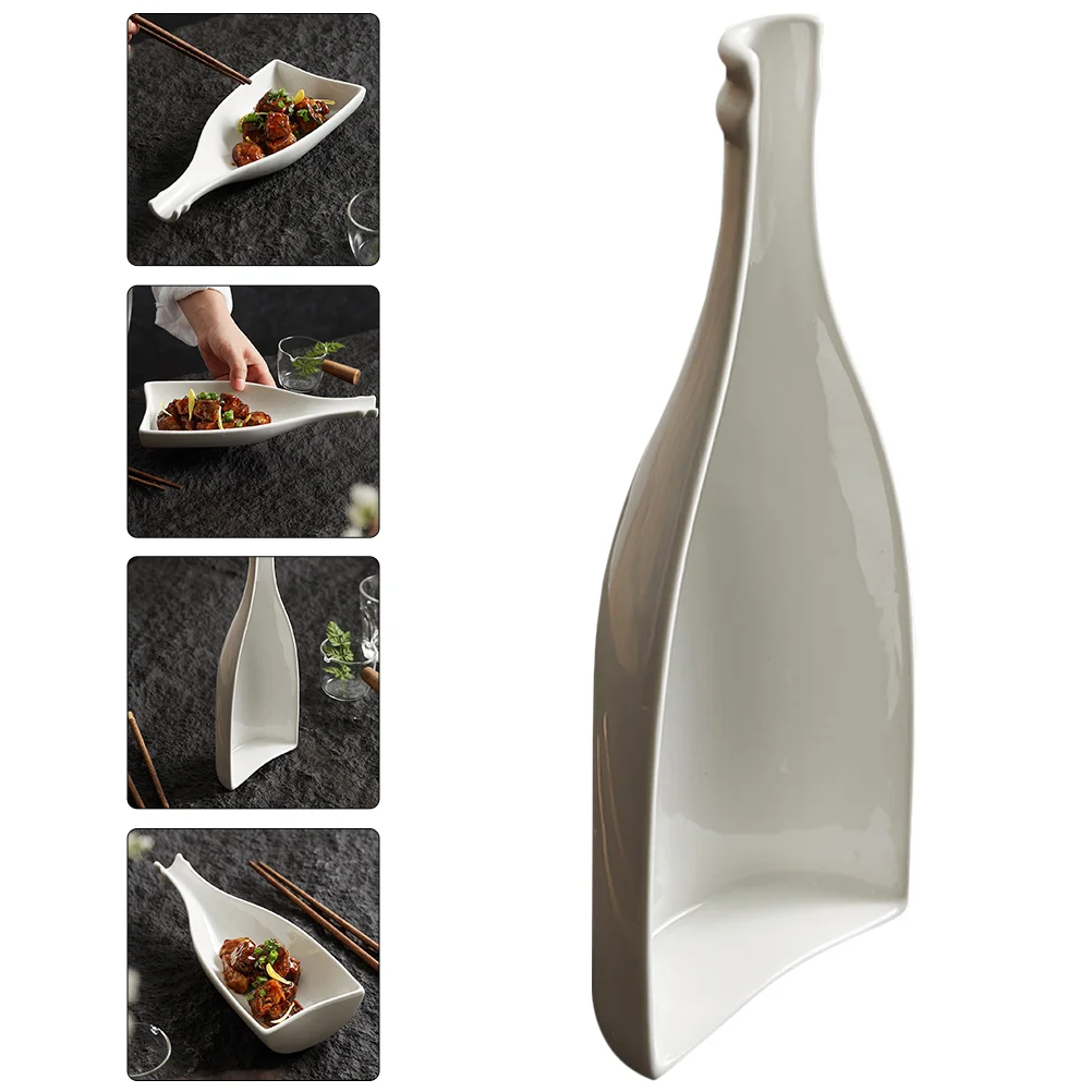 

Dish Dinner Platedelicate Side Traycontainer Accessory Elegant Cold Ceramic