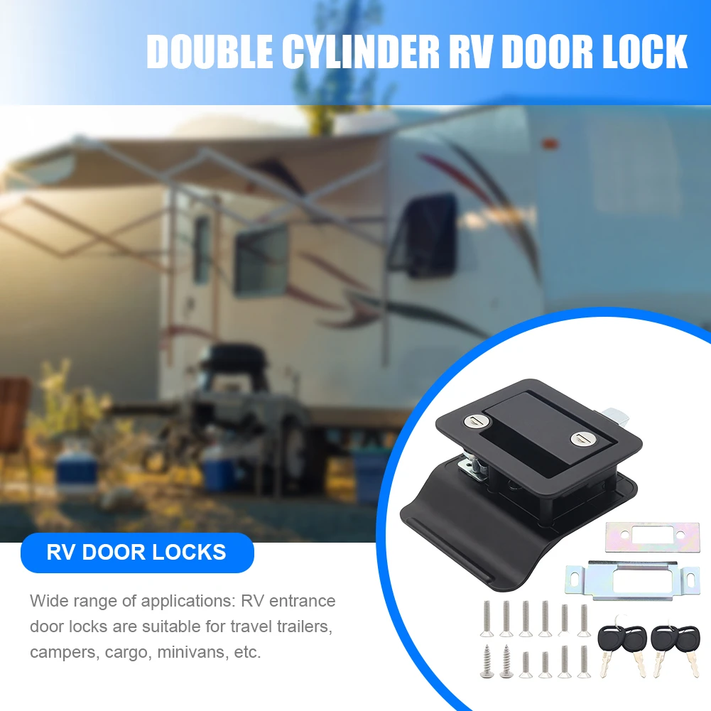 

Дверной замок для жилых прицепов с ключом-заглушкой, дверная ручка для прицепа, дверной замок для автодома, кемпера, грузового автомобиля, т...