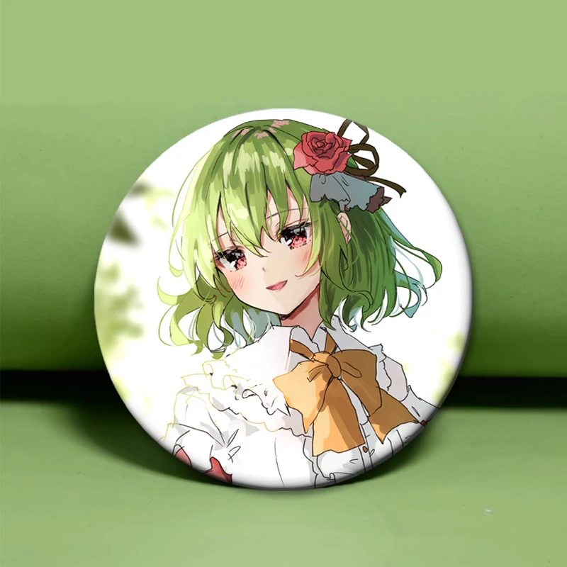 Брошь с HD принтом, значок проекта Touhou, мультяшная фигурка, круглые броши для дисплея, Yuuka Kazami Hakurei Reimu, булавки для лацканов, подарки (art.: 3920cfce58a6f) - 3920cfce58a6f
