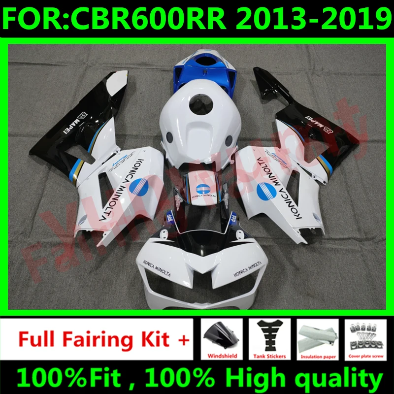 

Полный комплект обтекателей для мотоцикла подходит для CBR600RR F5 2013 2014 2015 2016 2017 CBR600 RR CBR 600RR полный комплект обтекателей белый черный