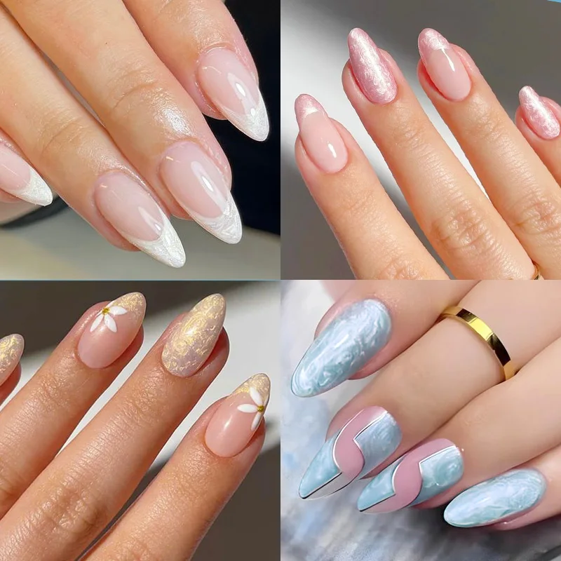 MEET ACROSS 8 мл раковины Auroras гель для ногтей полировка блестящая жемчужная шелуха