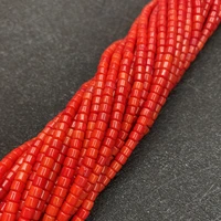 high quality coral bead column shape beads diy jewelry making bracelet necklace earrings cylindrical beaded natural sea bamboo