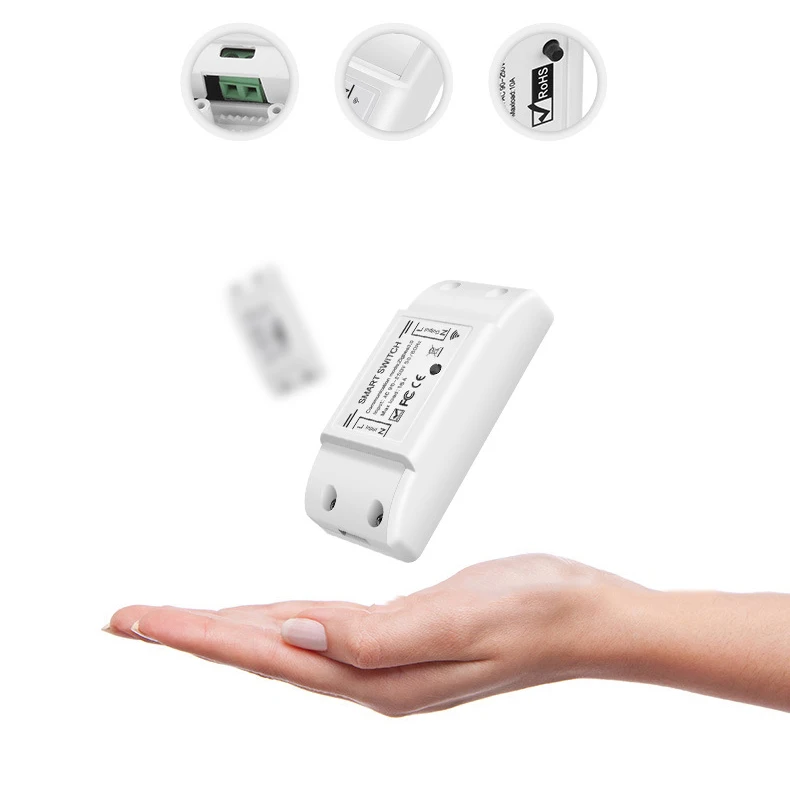 

TUYA DIY Smart Zigbee Light 16A Switch MINI Timing Relay Module Wireless Remote Switch Works With Alexa gateway Hub
