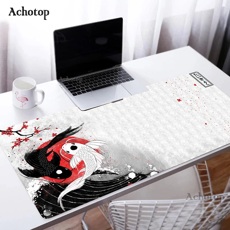 

Japanese Style Mouse Pad Lock Edge Mousepad XXL Soft Mouse Mat Non-slip Rubber Table Mats Keyboard Pads XXL Mouse Pad For Gaming