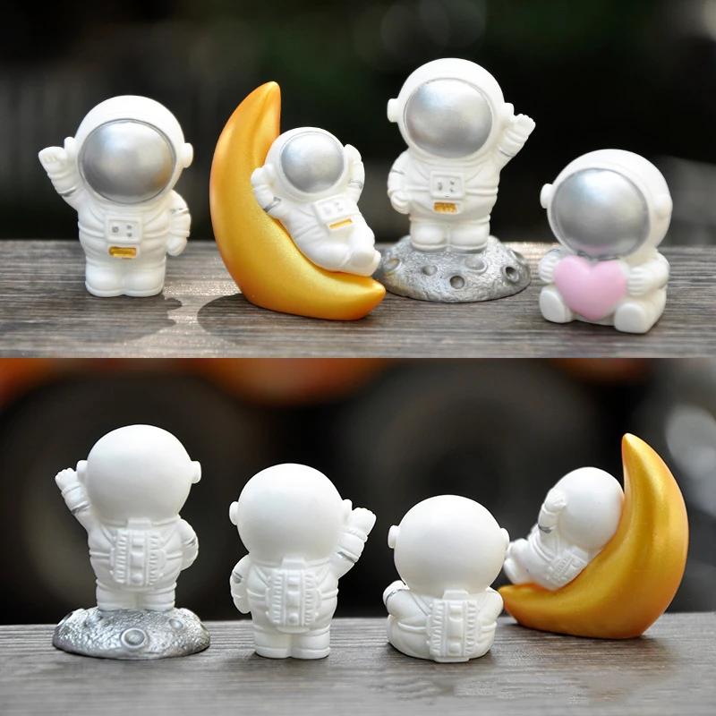 

Мини-Статуэтка астронавта Статуэтка космический человек скульптура обучающая игрушка модель астронавта детский подарок