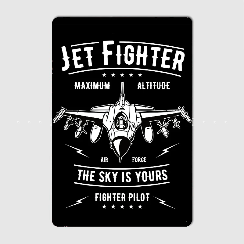 

F-15 Eagle Super Sabre Jet Fighter Plane Retro Usa Warplane Metal Print Wall Plaques Cinema Garage Design Tin Sign Poster