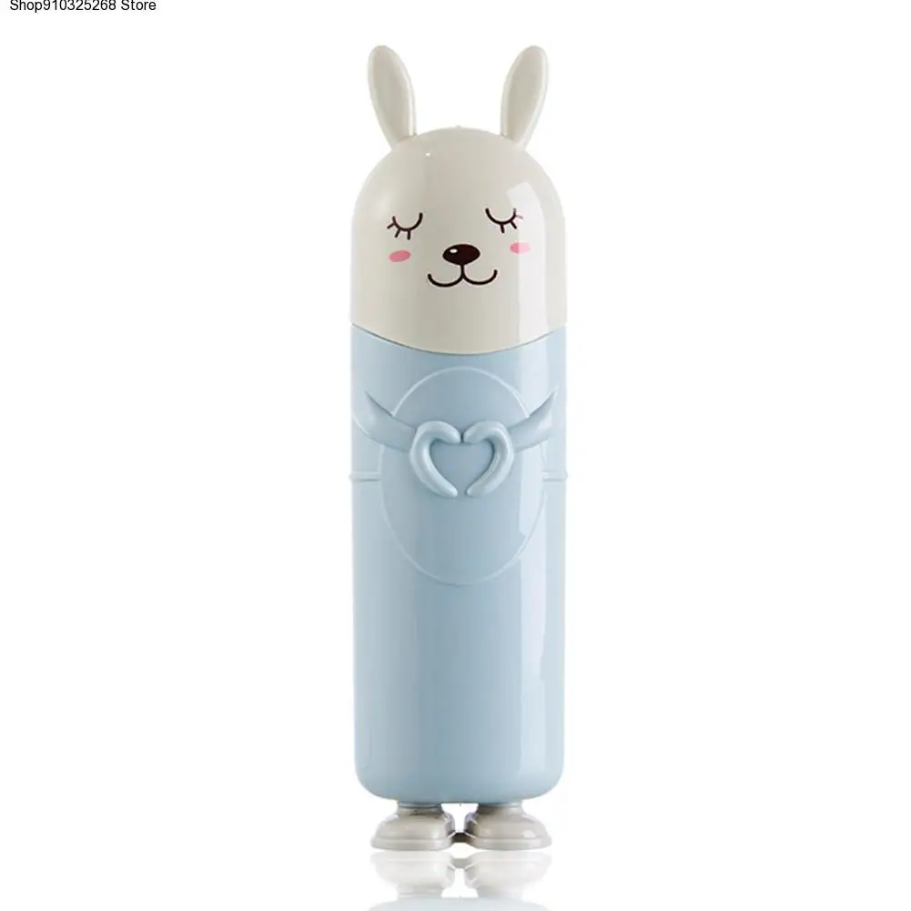 

Toothbrush Container Organizer Multifunctional Baby Food Grade Spoon Storage Box Cartoon Travel Tableware Protect Kids Carrying