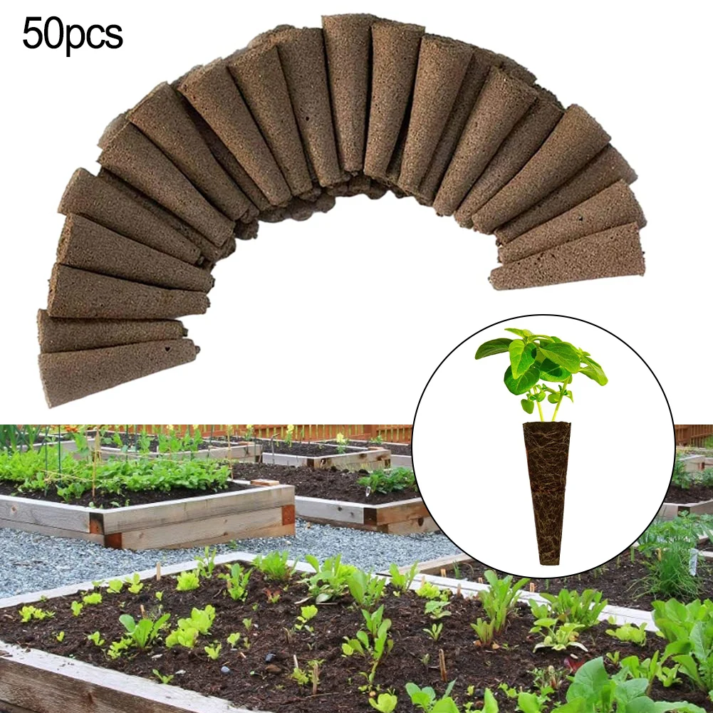 

50PCS Grow Sponges Starter Pods Root Growth Sponge Plugs For Hydroponic System Seedling Pot Garden Planting Herb Germination