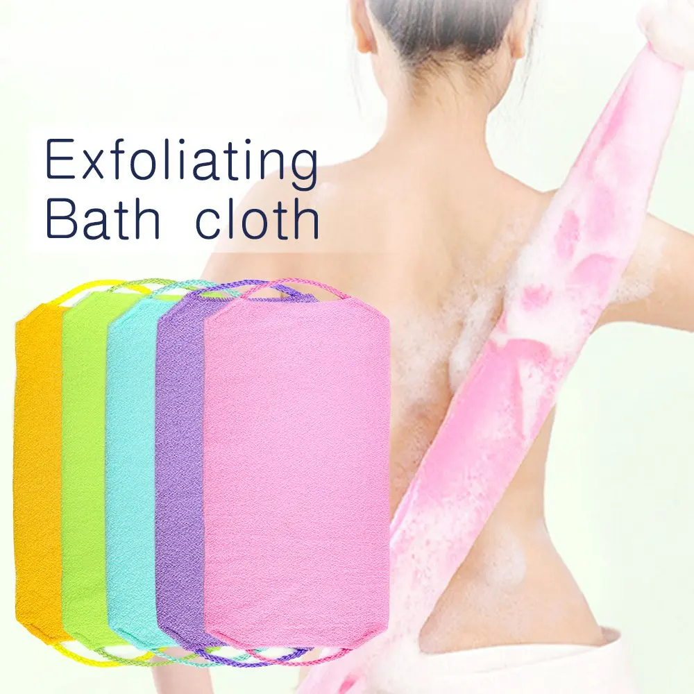 

1pc Body Massage Brush Bath Cloth Back Exfoliating Skincare Clean Tool Washcloth Brush Scrubber Stretchable Shower Accessories