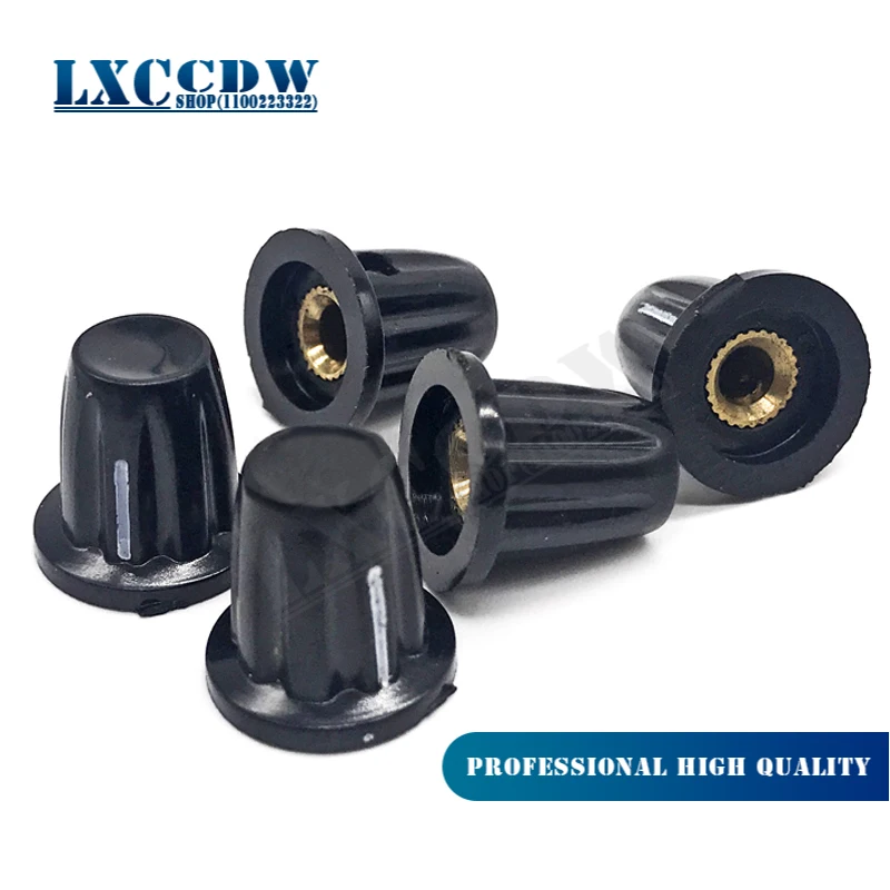 

10pcs Bakelite potentiometer knob hole: 4MM for WH5 WXD3-13 K17-01 potentiometer