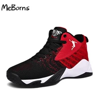 new high top basketball shoes men outdoor sneakers men wear resistant air cushioning shoes breathable sport shoes unisex