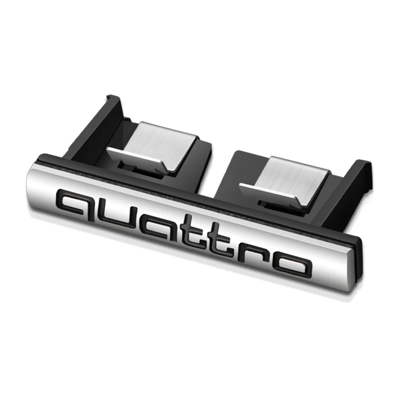 

Металлический логотип Quattro, 6 цветов, значок-эмблема переднего гриля, наклейки для Audi A1 A3 A4 A5 A6 A7 A8 S3 S4 S5 S6 S7 S8 Q3 Q5 Q7