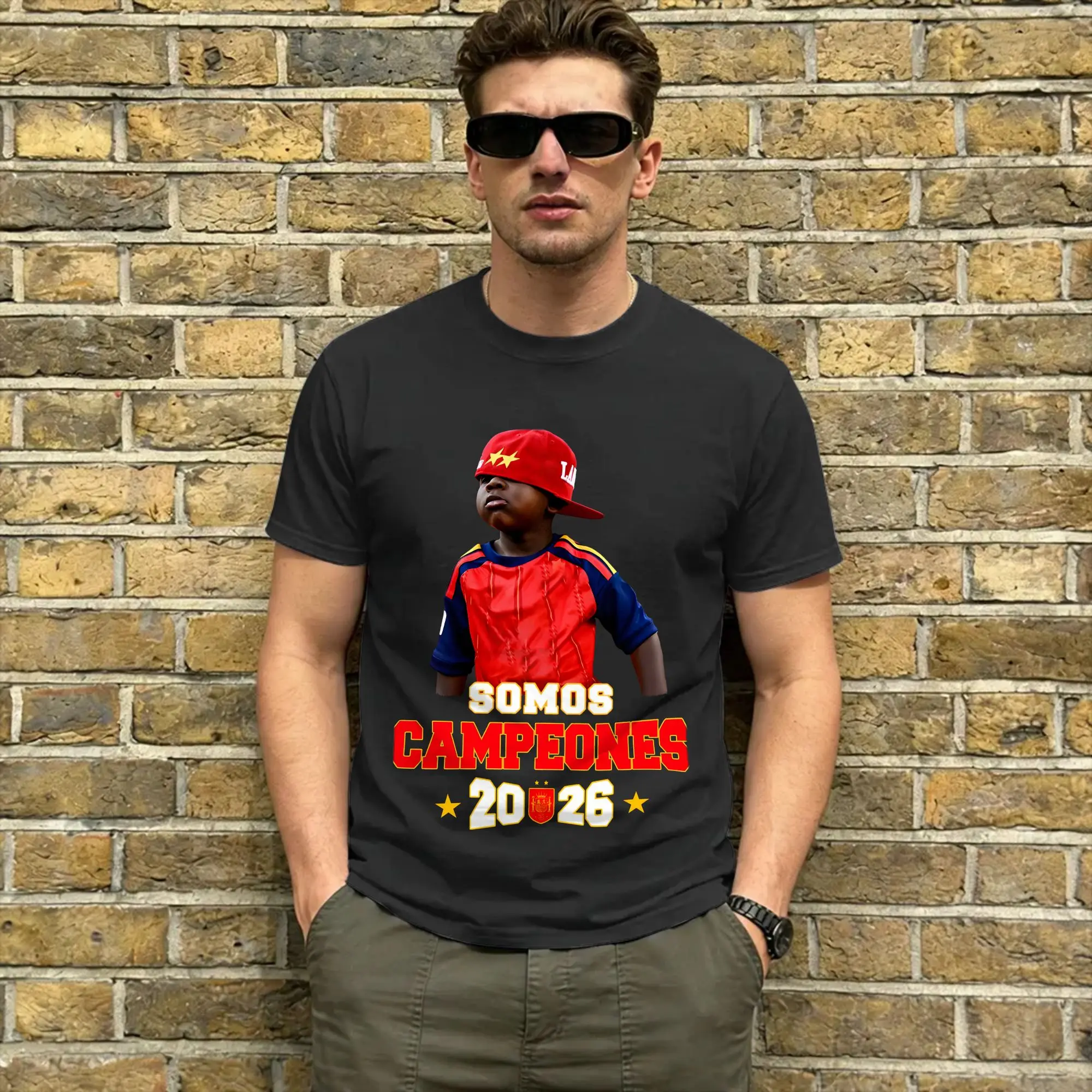 Фото Футболка Lamine Keyne Yamal Meme, пляжная футболка с принтом, мужская футболка из чистого хлопка с круглым вырезом, большие размеры 5XL, футболки с коротким рукавом №1