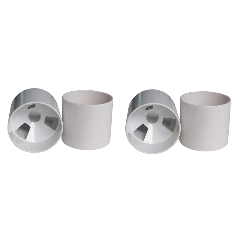 

4Pcs Outdoor Golf Training Flagpole Hole Cup Golf Training Aids 3 Holes White Plastic Golf Hole Cup