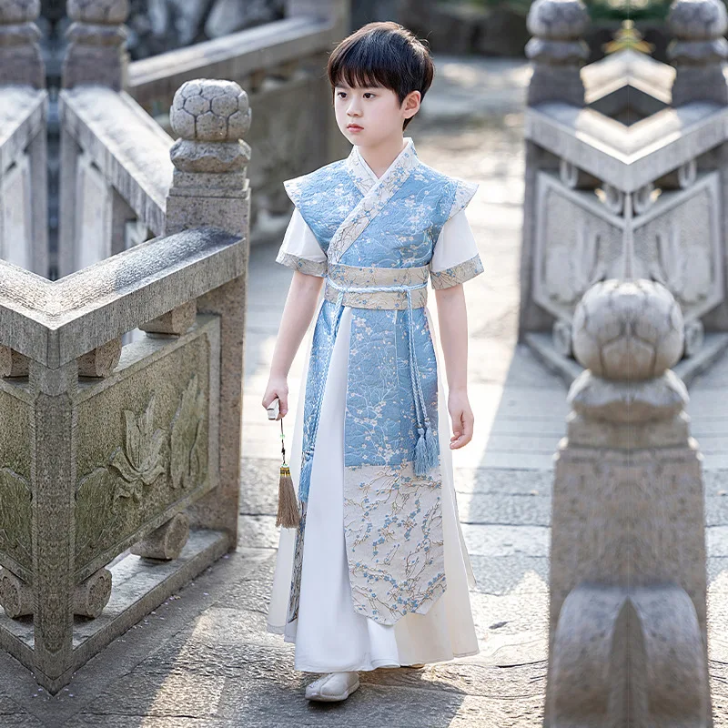 Уличная одежда повседневный Китайский традиционный халат ханьфу платье для