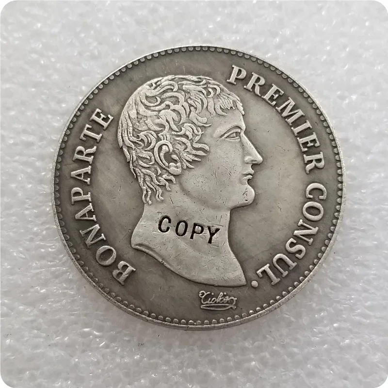 КОПИЯ МОНЕТА С ФРАНЦИИ 5 ФРАНЦИЙ НАПОЛОНИ