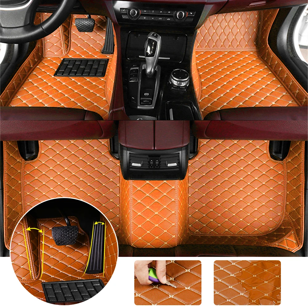 

Car Floor Mats Full Set For AUDI A1 A3 A4 A5 A6 C6 C7 A7 A8 A8L Q2 Q3 8U Q5 8R Q7 R8 S1 S3 S4 S5 Custom Car Carpet Accessories