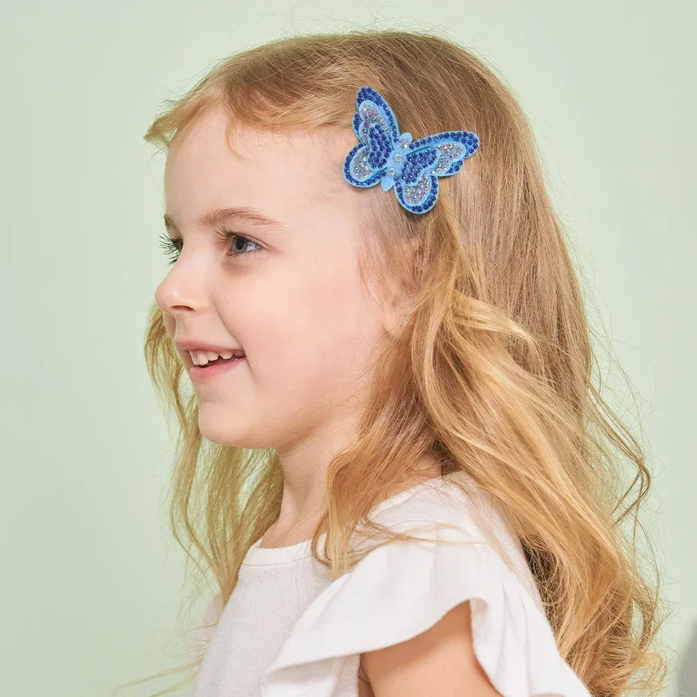 4Pcs/set Boutique Butterfly Hair Clip for Children Lovely Headwear Hairgripes Kids Hairpins Girls Barrette Head Ornaments Gift