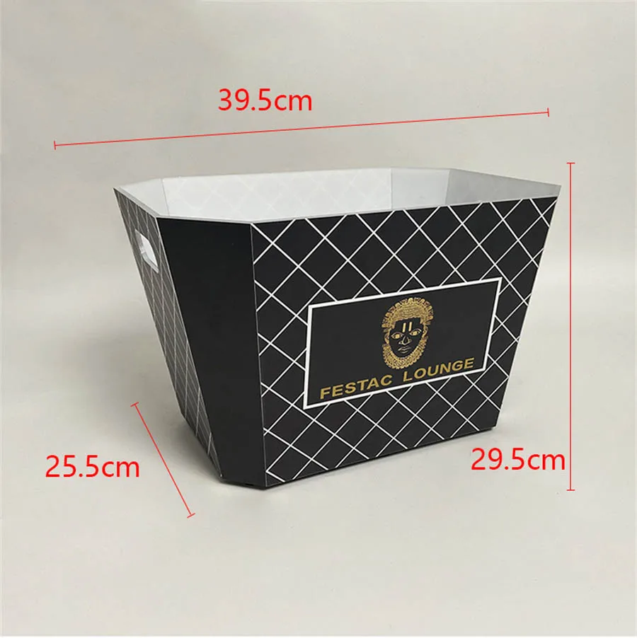 Подгоняемое искусственное ведро для льда освещение шампанского напитков