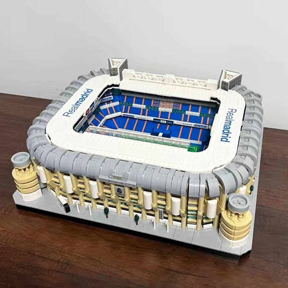 10299 5876pcs Ideas Famous Santiago Bernabéu Stadium Real Madrid Moc Bricks Modular Landmark Model Building Block Kids Toy Gifts - купить по