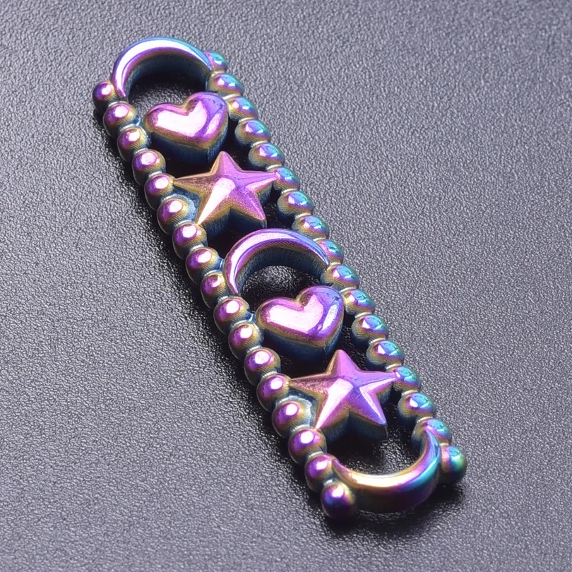 3pcs 45x10mm stainless steel Connector Moon Star Charms For Jewelry Making Bracelet Accessories DIY Handmade