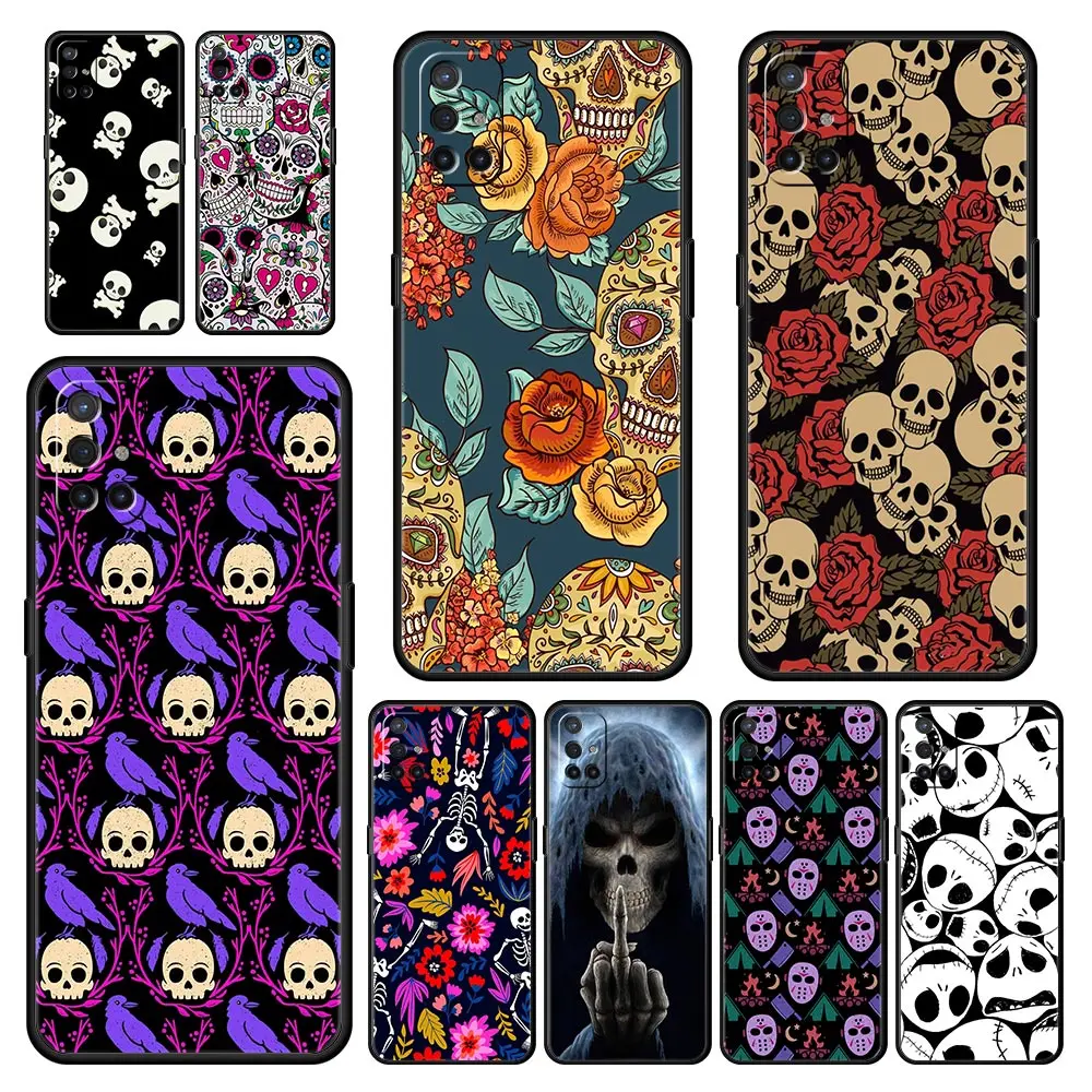 

Grim Reaper Skull Skeleton Phone Case For OnePlus 9 8 7 7T Pro 9RT 9R 8T Nord N100 N200 N10 CE 2 5G Z Soft Silicone Black Cover
