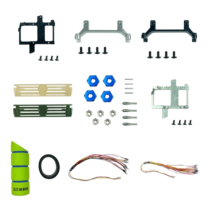 

Металлическая стойка для радиоуправляемых фронтальных грилей, фотоаксессуары, кронштейн, обновленные детали для масштаба 1:12, радиоуправляемые ползунки, грузовики Unimog