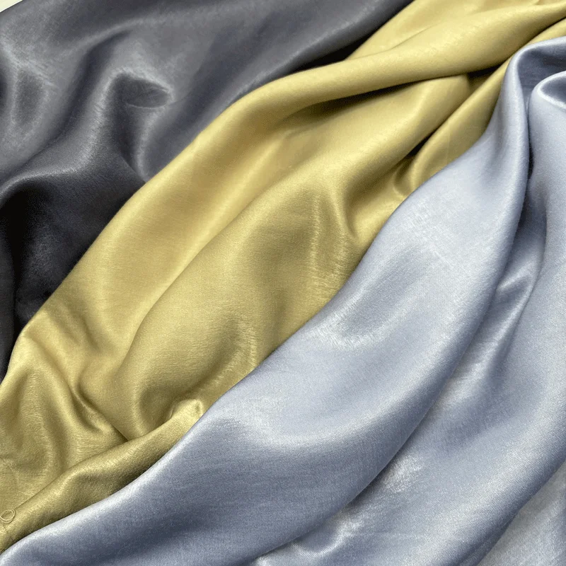 

Silk Imitation Acetate Satin Fabric Summer Dress High Density Cotton Hanfu Dress Shirt Comfort Diy Sewing Fabrics By The Meter