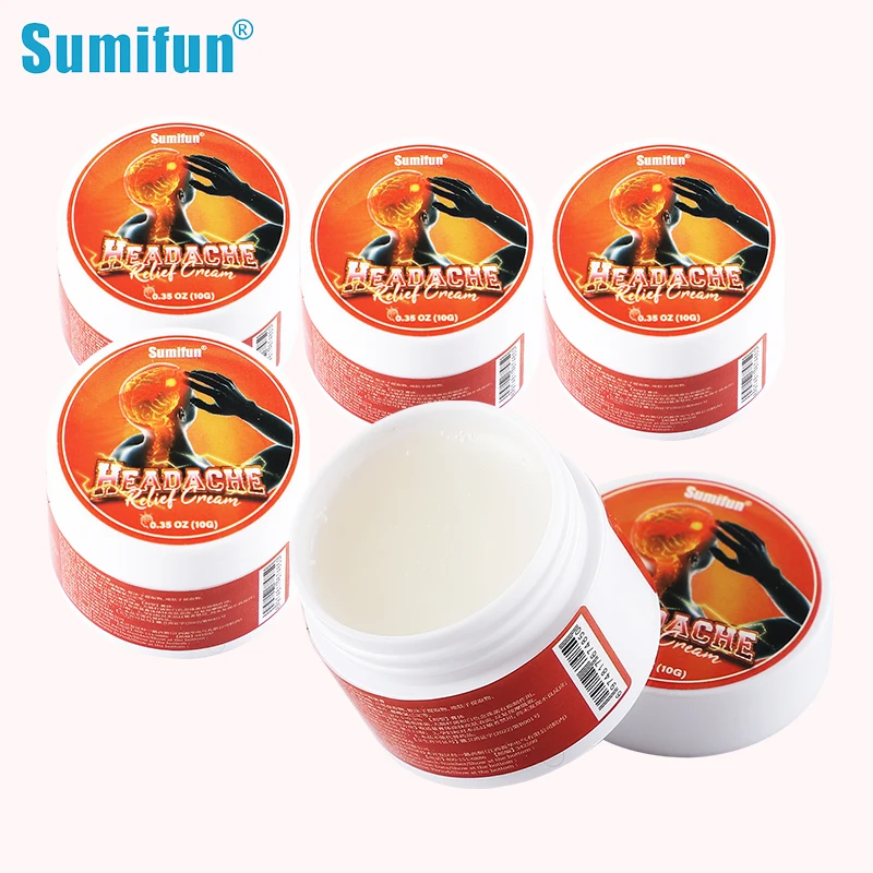 Sumifun крем для измерения головной боли, лекарства против боли в голове, сна, бессонницы, стресса, тревоги, головокружения, массажер, уход за здоровьем