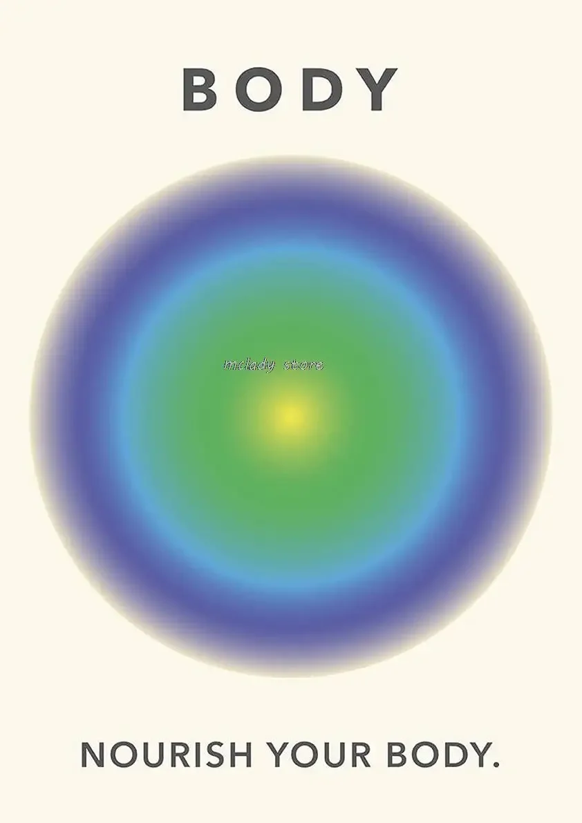 Современный минималистский настенный плакат с позитивным ореолом красивый