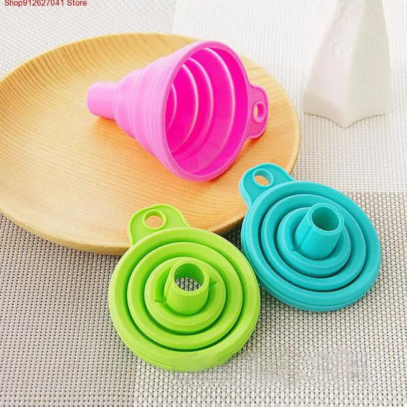 Высококачественный мини силиконовый складной съемный воронка в стиле воронки в кухонных принадлежностях аксессуары гаджеты на открытом воздухе.