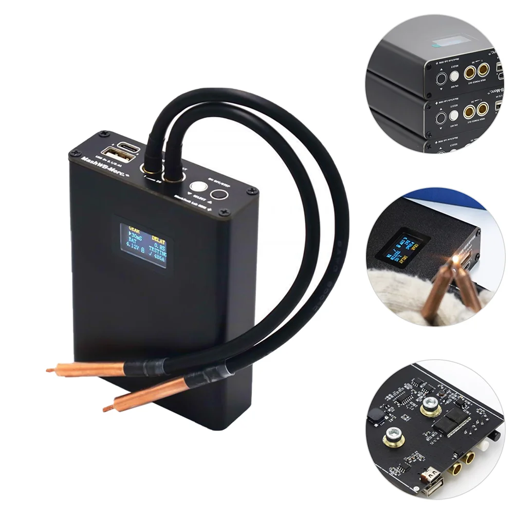 

Portable Mini Spot Welder XT60 Type-C Touch Screen DIY Tool for 18650 Battery