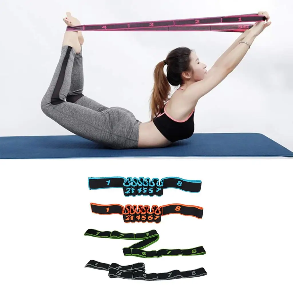 

Premium Durable Yoga Strap Elastic Stretch Band Leg Pull Up Loop Belt Gear