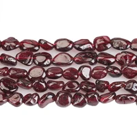 100 natural stone beads oval garnet beads irregular genuine garnet beads 4 6mm 7 9mm oval gravel beads bracelet jewelry making