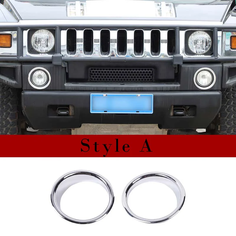 

Держатель передней противотуманной фары автомобиля из нержавеющей стали для Hummer H2 2003-2009, декоративное кольцо, аксессуары для автомобиля