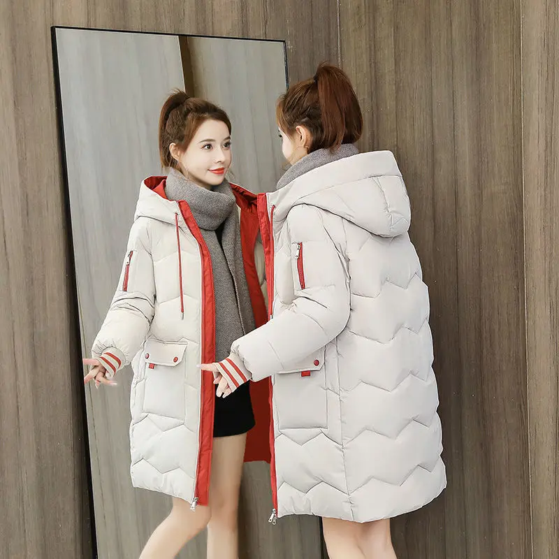 High Grade 2022 Fashion Parkas Long Puffer Coat Womens Winter Coat Jackets For Women Thermal Down Jacket