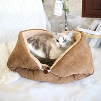 pet dog cat bed puppy foldable pets cushion cats sleeping pet soft square plush warm mat blanket kennel supplies accessories