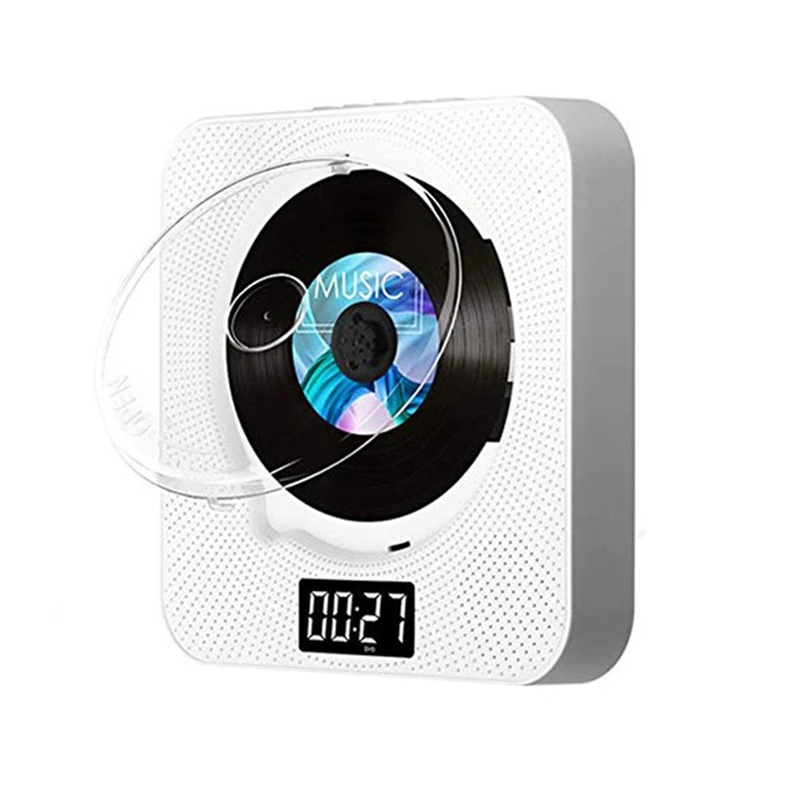 

Wall Mounted DVD / CD Player With Bluetooth Stereo FM Radio Hifi Music Built-In Speaker For TV Home CD Boombox