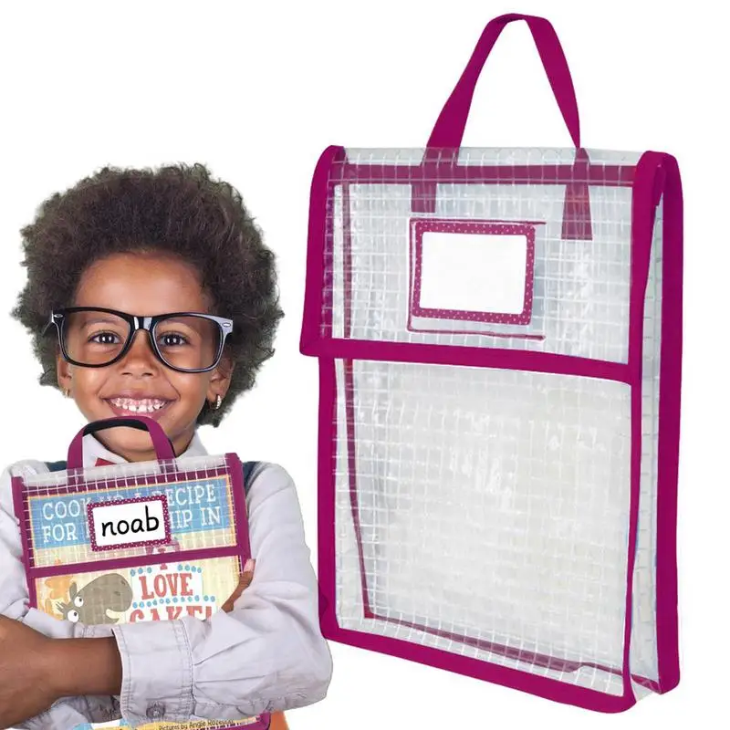 

Сумка для документов на молнии, прозрачная Детская сумка с ручкой, сумка для учебника и учебника, многофункциональные папки на молнии для доски