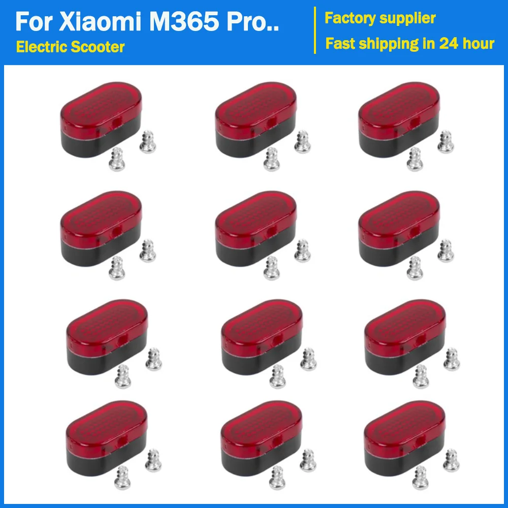 

12PCS Scooter Tail Lights Led Rear Fender Lampshade Brake Rear Lamp Shade for Xiaomi M365 1S Electric Scooter Skateboard Parts