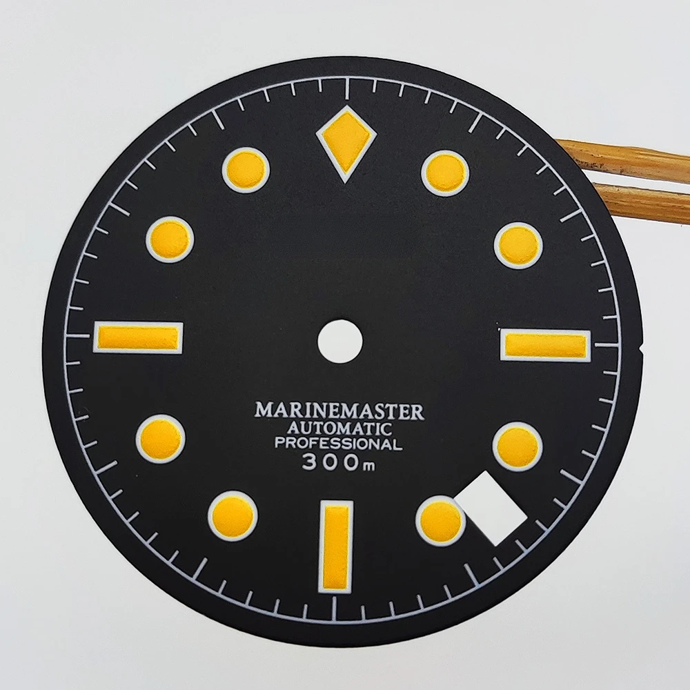 S 28.5 Watch Dial NH35 Dial Modified Watch Accessories 28.5mm Luminous Mechanical Men's Watch Literally