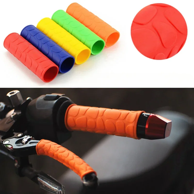 

4Pcs Universal Non-slip Rubber Grip Glove Motorcycle Handle Cover Heat Shrinkable Bicycle Protective Handlebar Accessories New