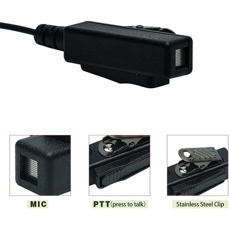 RISENKE Earpiece for Hytera PD600,PD602 602G,PD605,PD660,PD662 662G,PD665,PD680,PD682 682G,PD685,X1e,X1p Walkie Talkie Headset