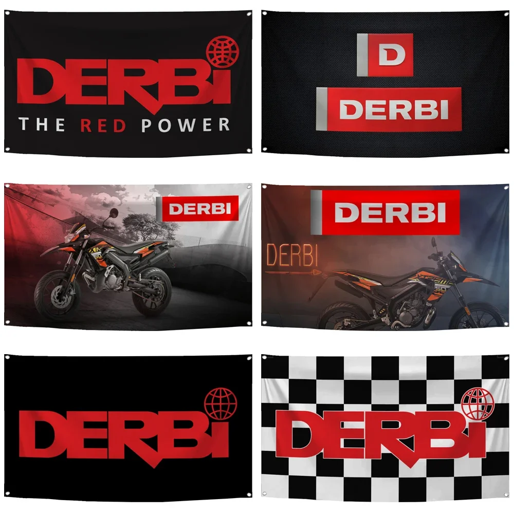 2 × 3 фута 5 футов флаг Derbis из полиэстера цифровая печать для гоночной машины