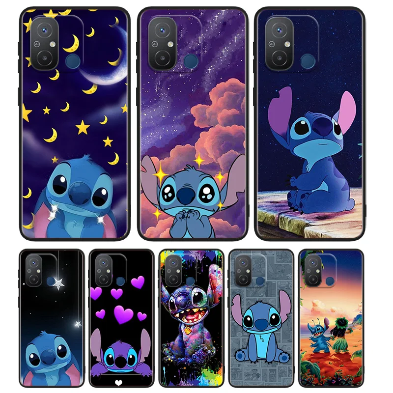 

Animation Stitch Phone Case For Xiaomi Redmi K60E K60 K50G K50 K40S K40 K20 S2 6A 6 5A 5 Pro Ultra Black Soft Cover