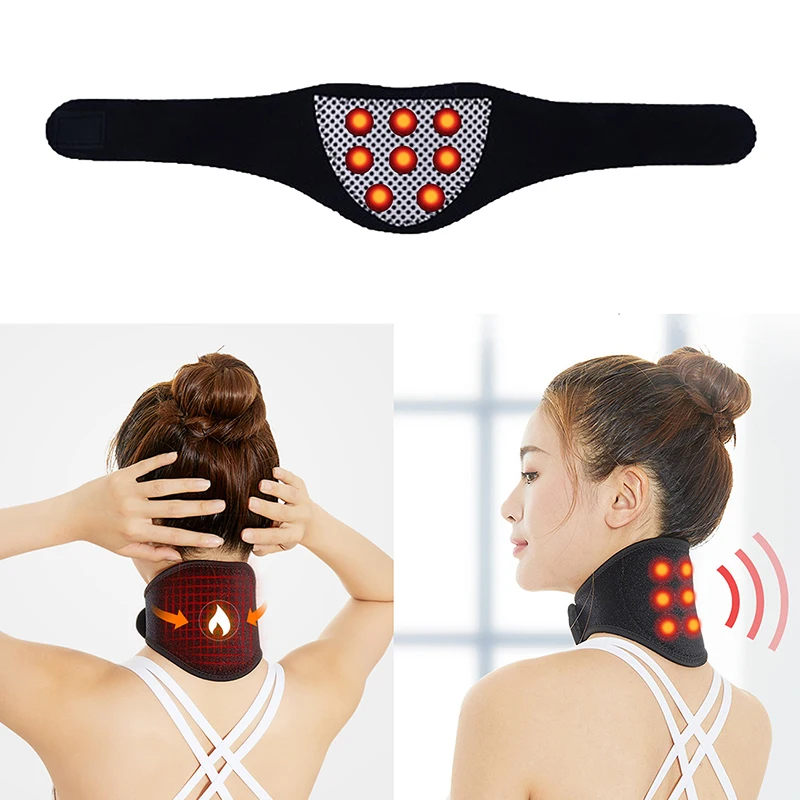 

Neck Belt Tourmaline Self Heating Magnetic Therapy Neck Wrap Belt Pain Relief