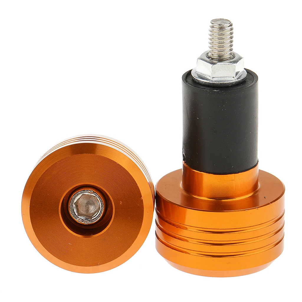 

2pc Anti Vibration Gold Aluminum 7/8" Handlebar Bar End Slider Cap